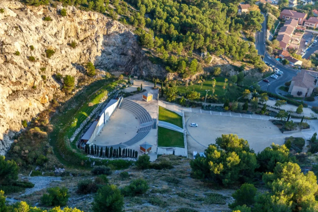 le théâtre de nature vu du ciel